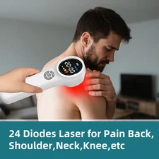 1760mW Laser Physical Therapy Device Red & Near Infrared Light for Pain Relief 