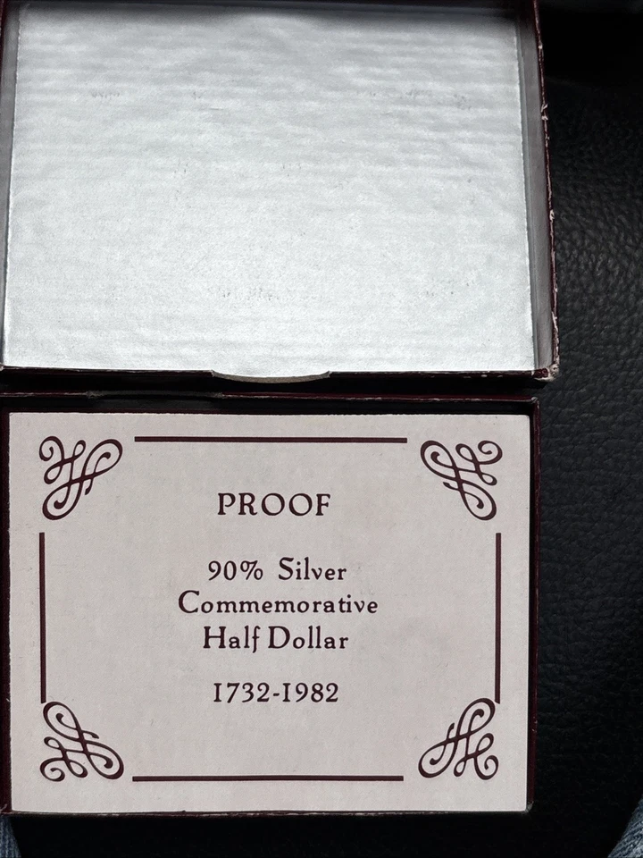 1732-1982 George Washington Commemorative Half Dollar Proof  Silver US Mint - Image 2 of 4