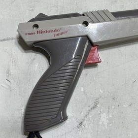 Official Gray Nintendo NES-005 Zapper Light Gun Controller Tested WORKING!