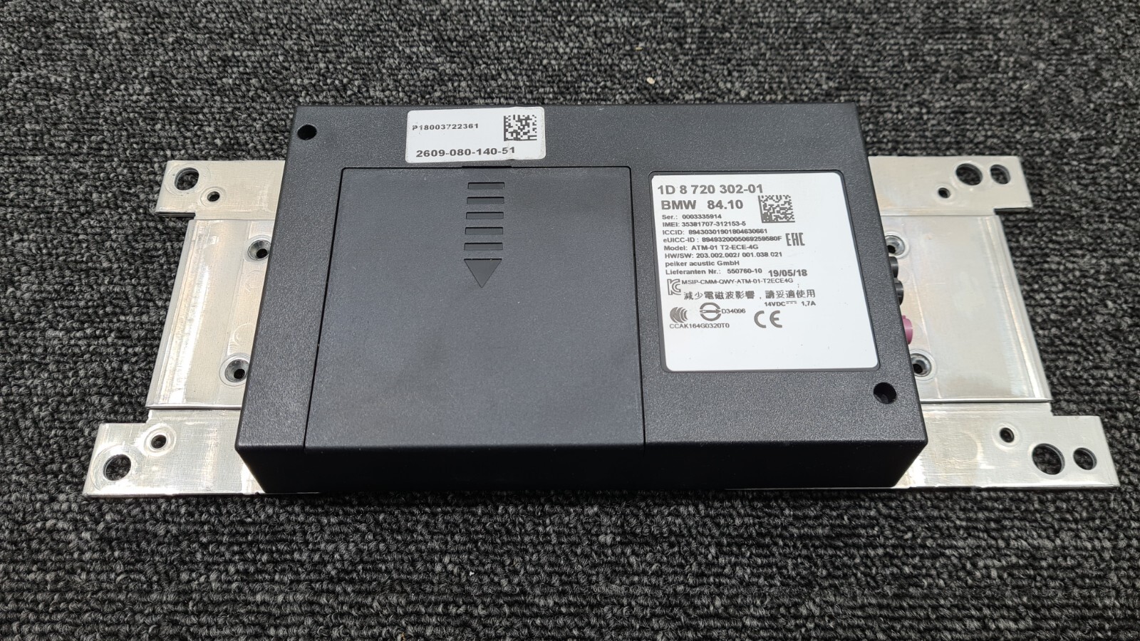 BMW 1 SERIES F20 F21 TELEMATICS CONTROL MODULE 8720302 9297787 for 