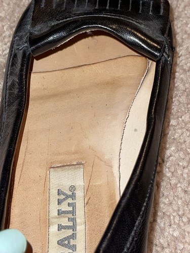 👠  BALLY Kilt Fringe Leather Loafers Shoes   EU 36 / 5.5 - Picture 4 of 10