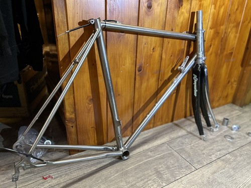 Telaio Trecia Passoni Titanio 1983 Eroica 52x54 Campagnolo Completo 2 Forcelle - Imagen 8 de 18