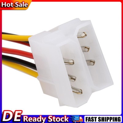 10PCS Molex (4 Pin) to PCI-E (6 Pin) Power Converter Adapter Connector De