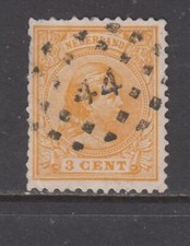 Netherlands - 3c Queen Wilhelmina Issue (Used) 1891 (CV $6)