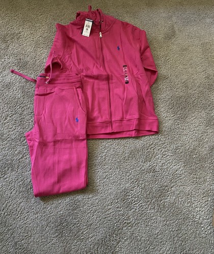 Women’s Polo Ralph Lauren Sweatsuits (HOT PINK- 2XL)