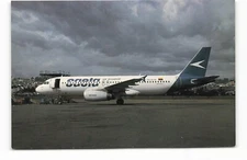 Postcard Airline SAETA AIR ECUADOR Airbus A-320 HC-BUM AUC1.
