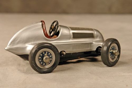 Schuco Studio Mercedes Benz Silver Arrow Grand Prix 1936 Clockwork Car - Picture 10 of 10
