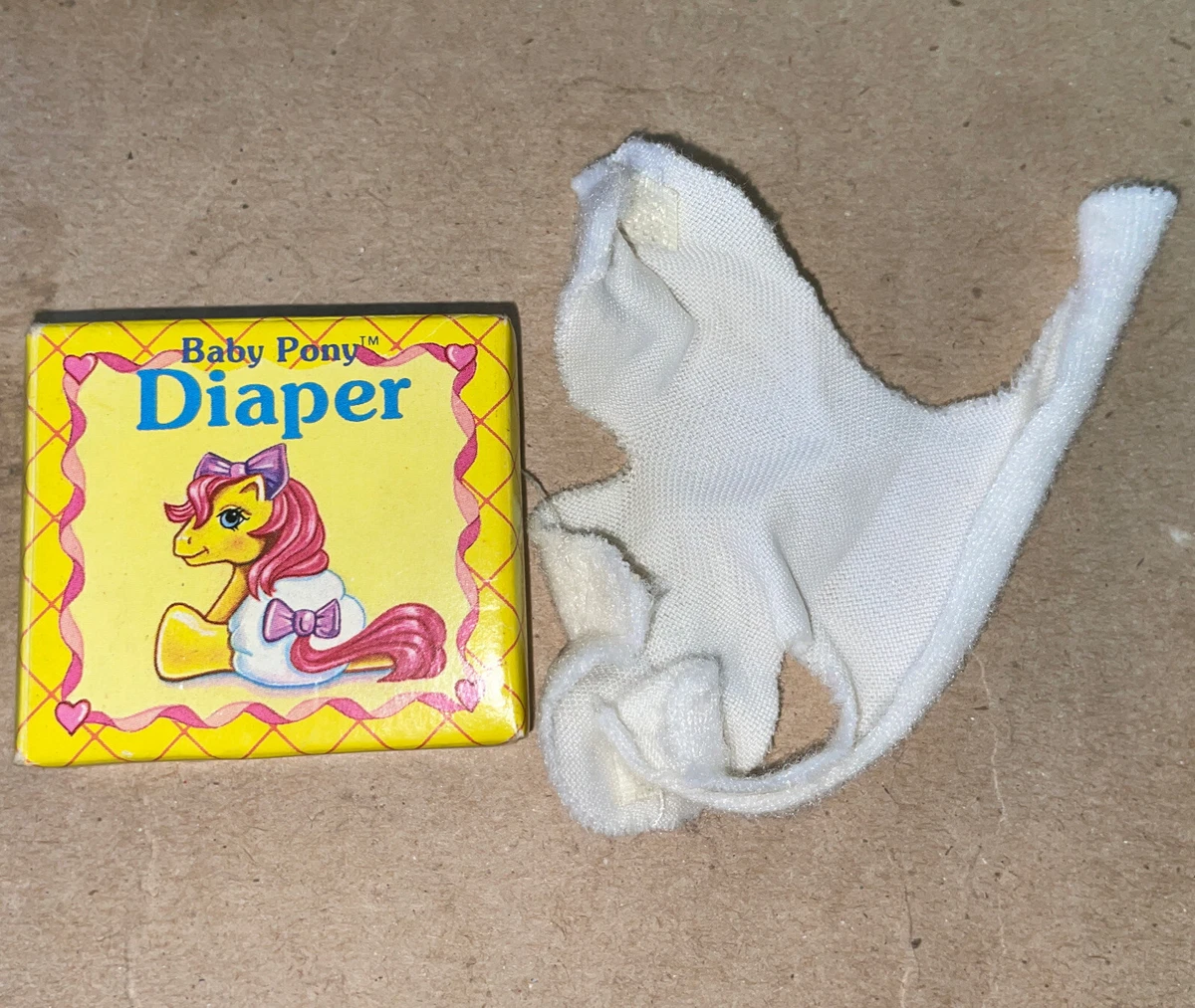 My Little Pony MLP G1 White Baby Diaper And Box eBay