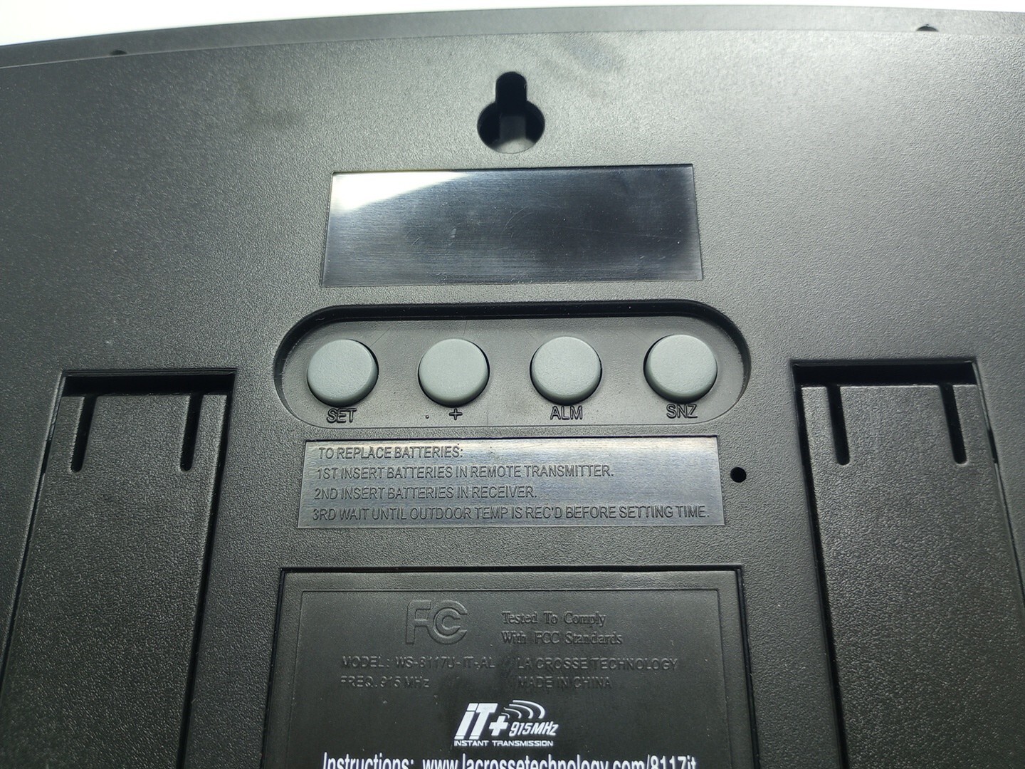 La Crosse Technology WS8117UITAL Atomic Wall Clock with Indoor