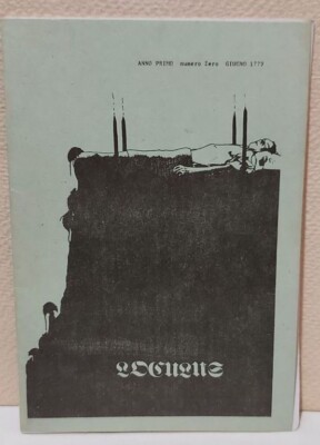 LOCULUS Zeitschrift ERSTJAHR Nr. Zero JUNI 1779 Ernesto Vegetti Bani Nicolazzini 