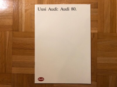 Brochure Audi 80 B3 1986 VAG brochure brochure catalogue catalogue