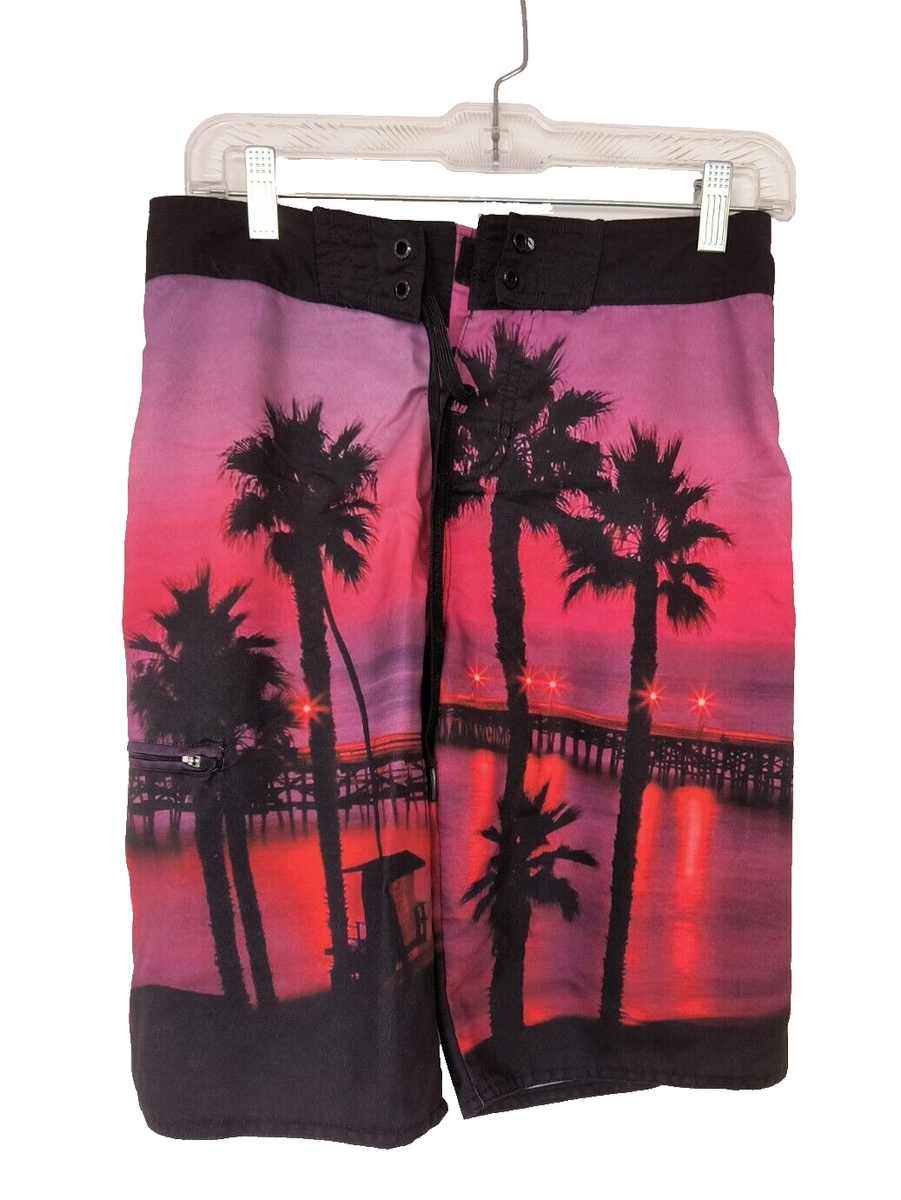 Hang Ten Board Shorts Men's Size Small 28 inch Waist Unlined