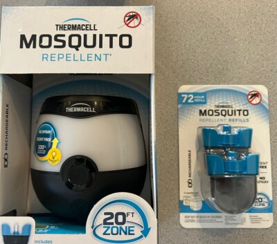 New Thermacell EL55 Rechargeable Mosquito Repeller w/ Light BONUS 2 Pack refills