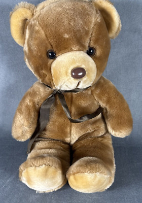 Vintage AMERICA WEGO Teddy Bear Brown Plush Tan 1982 Made in Korea