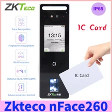 Zkteco nFace260 IC Card IP65 Face Facial Recognition Door Access Control System