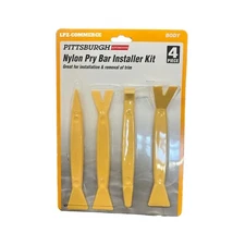 4 pc Nylon Pry Bar Set Automotive Dash Panel Plastic Trim Tool Molding Remover