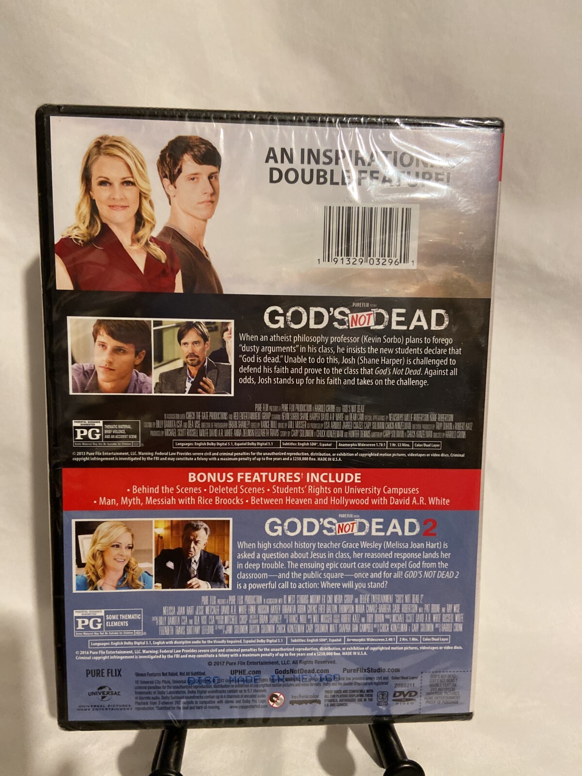 God's Not Dead / God's Not Dead 2 DVD Kevin Sorbo , Melissa Joan Hart ...