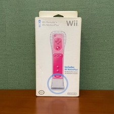 Brand New Nintendo Wii remote Motion Plus NINTENDO AUTHENTUC PINK Sealed OEM