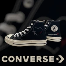 Converse Chuck 70 High 'Valentine Day Black' 171118C - Size Women 5.0 & Men 3.0