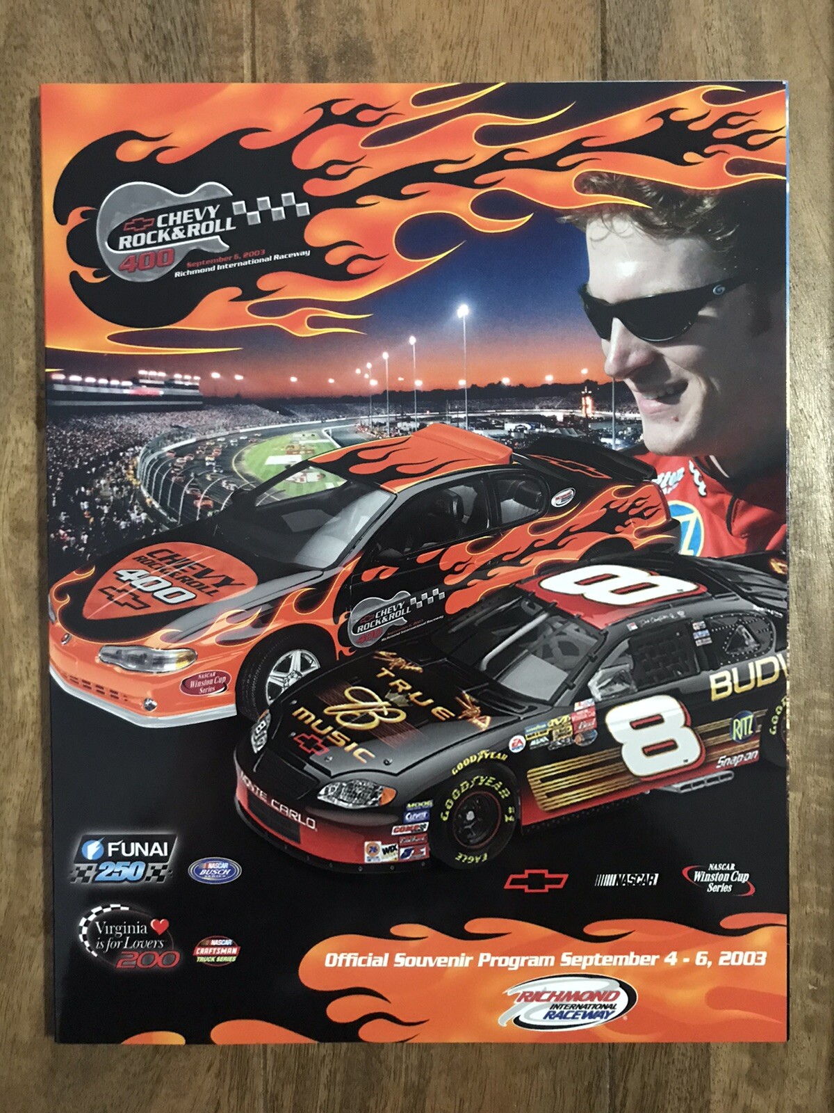 03 Chevy Rock Roll 400 Official Souvenir Program Rir Nascar
