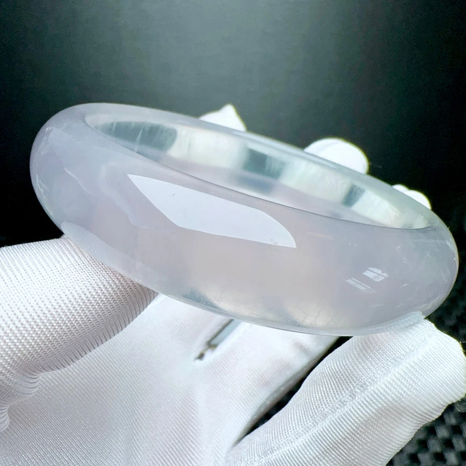 Brazalete Brazalete 64,2 mm Natural Púrpura Transparente Cuarzo Cristal Piedras Preciosas AAA Foto 2 de 4