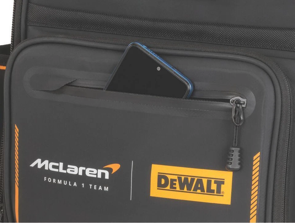 DeWalt McLaren F1 Team Backpack 53.7Ltr (972HN) Tool DIY Work Bag - Image 2 of 4
