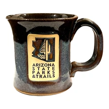 Sunset Hill Stoneware Mug Arizona State Parks & Trials Mug 4.75" Handcrafted