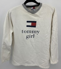 Vintage 90s 00s Tommy Hilfiger Tommy Girl Sweatshirt Oversized Large USA Y2K