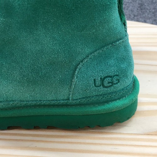 UGG Boots Womens 8 Neumel Lace Up Chukka Bootie 1094269 Green Suede Leather - Picture 8 of 21