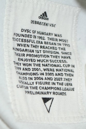 DEBRECENI VSC HUNGARY 2007 FOOTBALL JACKET JERSEY ADIDAS L - Picture 6 of 6
