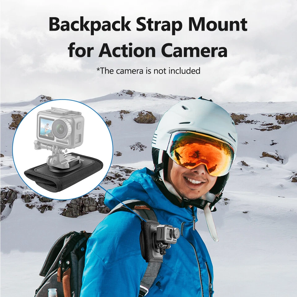 TELESIN Camera Backpack for Go Pro 8/7/6/5 SJCAM Action Cameras T9K7 - Image 3 of 4
