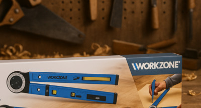 Universal Winkelmesser 50 cm 0 - 270° Wasserwaage 2 x Anreißnadel Workzone 