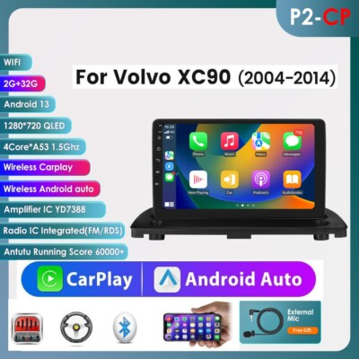 For Volvo XC90 2004-2014 Android 12.0 Car Stereo Radio GPS WIFI Navi CarPlay RDS