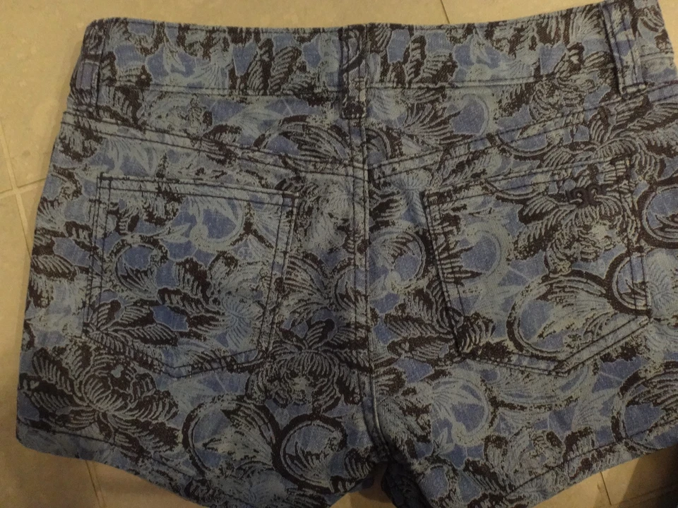 Tory Burch Mia Floral Mini/Corto Estampado Denim Shorts Talla 25 Nuevo con Etiquetas $165 Foto 4 de 4