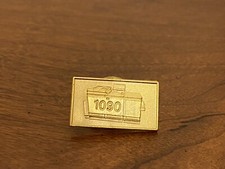 Vintage Collectible Lapel Hat Pin XEROX 1090 Workstation Gold Tone