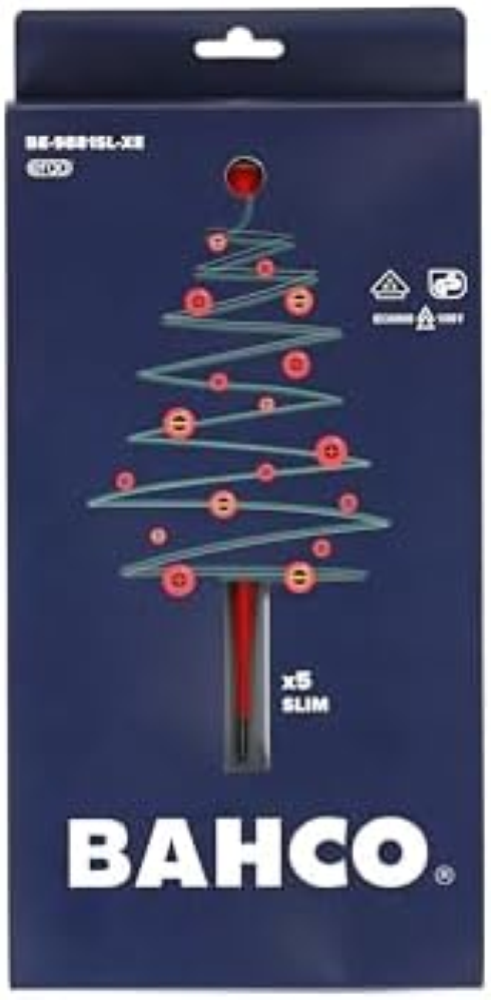 BAHCO Ergo - Set di cacciaviti Slim Xmas