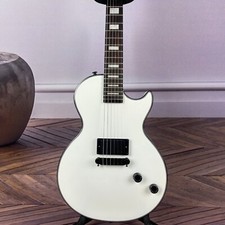 Rosewood Fingerboard 6-String Single Pickup White Electric Guitar 6 strings