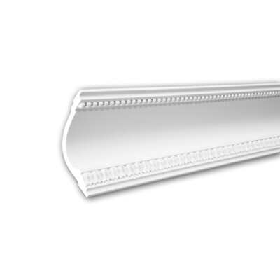  PROFHOME 150164 Eckleiste aus Polyurethan Deckenleiste Stuckleiste 2 m