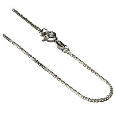 Cadena de collar de serpiente de plata de ley de 20 pulgadas