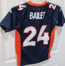 VTG Denver Broncos Champ Bailey # 24 NFL Jersey boy's Small sewn Reebok