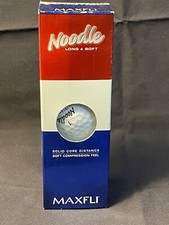 Maxfli Noodle Long  Soft Golf Balls - Sleeve of 3 / Brand New / 1 / White