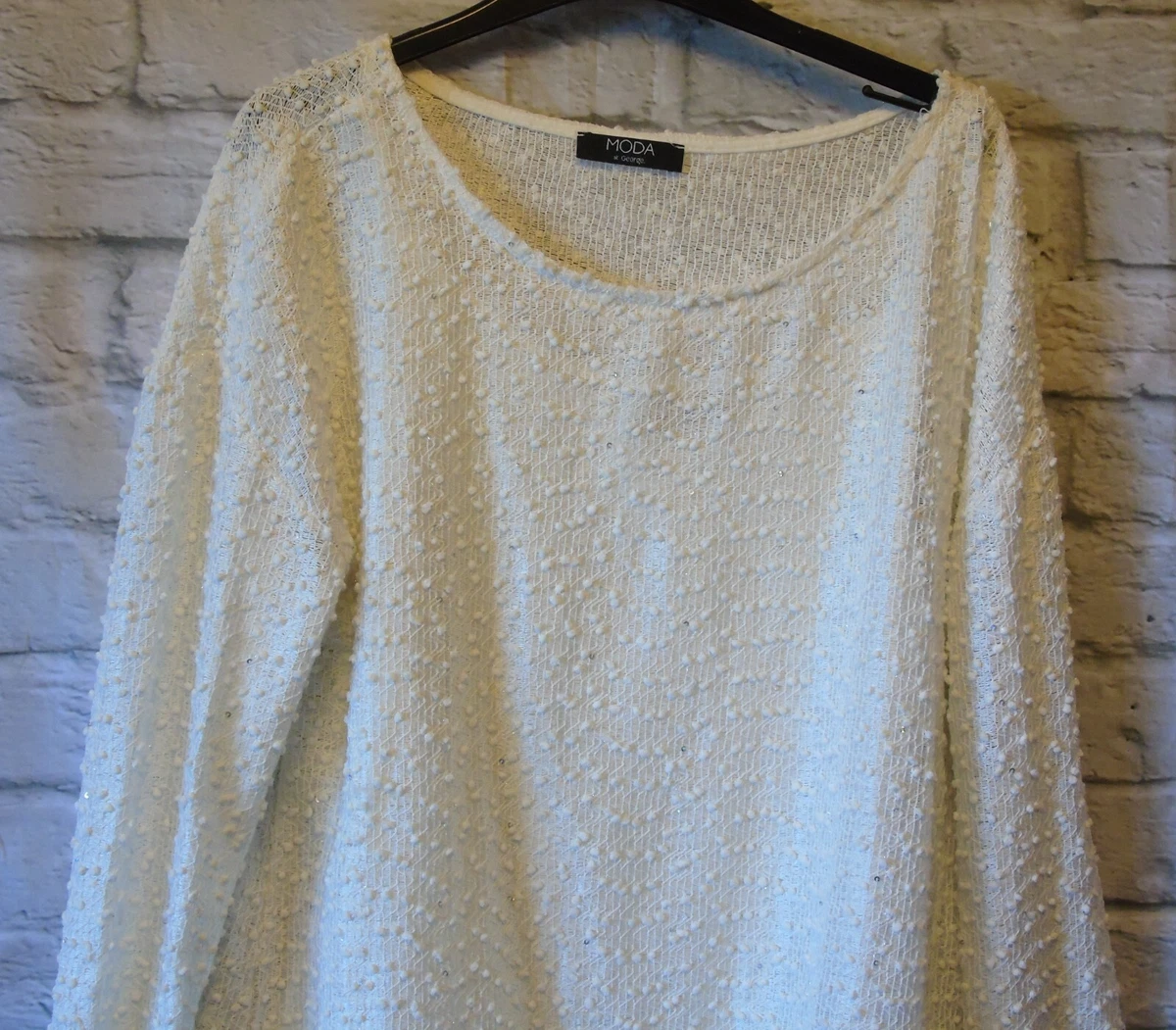 Cream sparkly jumper outlet