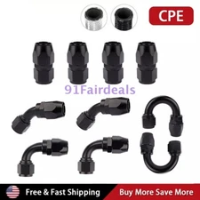 10-20PCS 4AN 6AN 8AN 10AN 12AN Swivel Fuel Oil Gas Hose End Fitting Adapter Kit