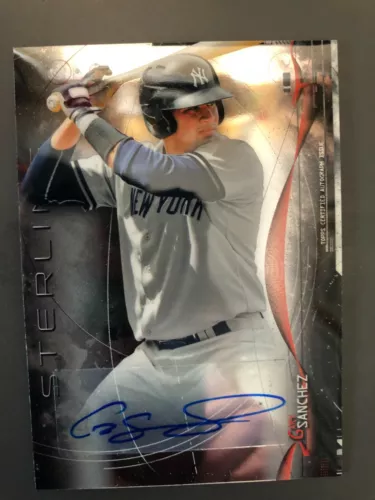 New York Yankees GARY SANCHEZ autographed 2014 Bowman Sterling - Certified