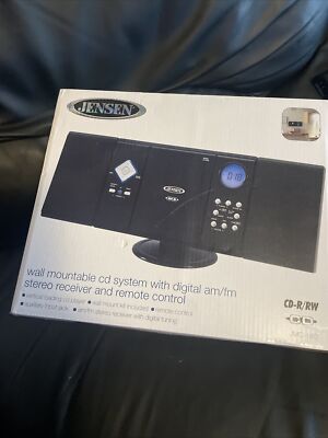 NEW Jensen JMC-180 Micro Hi-Fi System - 2 W RMS -Supported AM FM CD-RW MP3