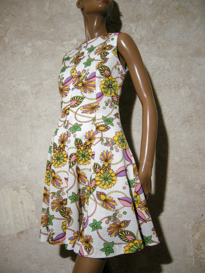 Ensemble Robe Et Boléro Vintage Années 40/50 – Taille 36/38 – Noir Et Rose
