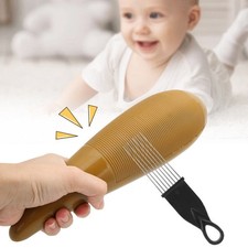 Plastic Guiro with Scraper Hand Orff Percussion Instrument Children Music Teach