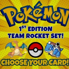 2000 Pokémon Team Rocket Set 1st Edition Choose Your Card!