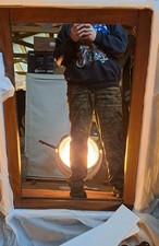 Fresca Wall Mirror Greenwich Collection 20" x 30" Color Is Antique Coffee NICE 