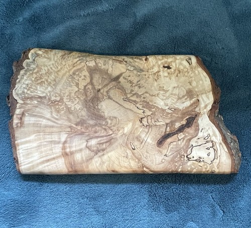 GORGEOUS SMOOTH LIVE EDGE WOOD SLAB! UNSURE ON WOOD TYPE BUT LOVELY!!